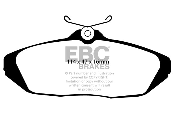 Pastiglie Freno EBC Greenstuff DP21164 per Ford Thunderbird