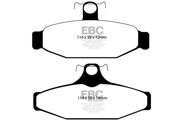 Pastiglie Freno EBC Ultimax DP1167 per Pontiac Firebird, Chevrolet Camaro (3rd Gen) e altre
