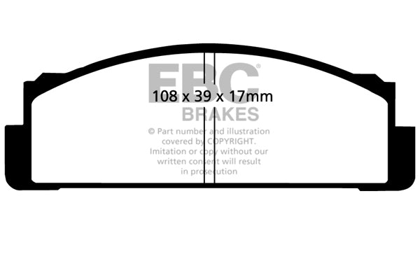 Pastiglie Freno EBC Greenstuff DP2116 per Fiat 131, Fiat Ritmo e altre