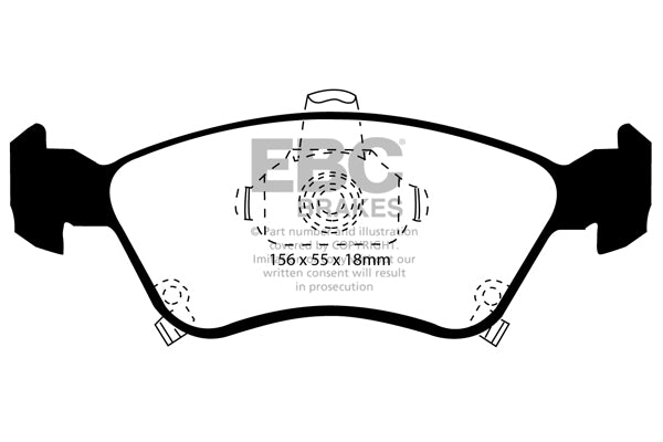 Pastiglie Freno EBC Ultimax DP1171 per Toyota Avensis