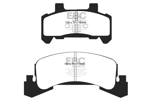 Pastiglie Freno EBC Greenstuff DP21173 per Pontiac Grand Am
