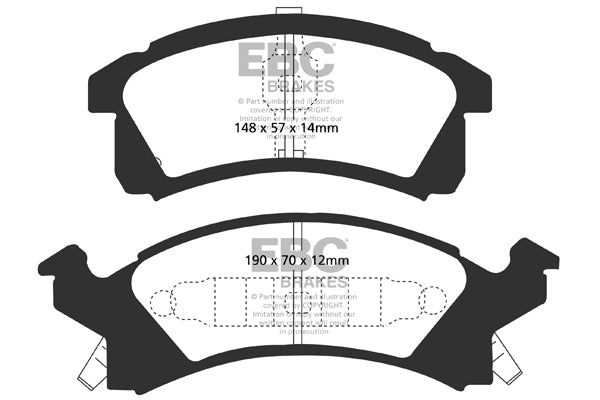 Pastiglie Freno EBC Greenstuff DP21174 per Pontiac Grand Am