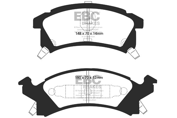 Pastiglie Freno EBC Greenstuff DP21175 per Pontiac Grand Am