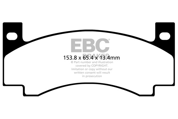 Pastiglie Freno EBC Yellowstuff DP41176R per Dodge Challenger, Dodge Charger e altre