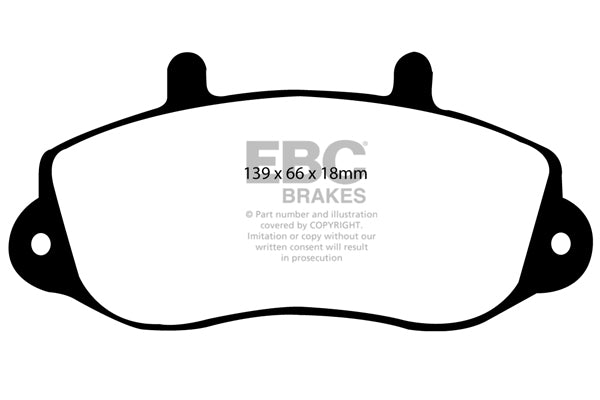 Pastiglie Freno EBC Ultimax DP1182 per Opel Movano, Renault Master e altre