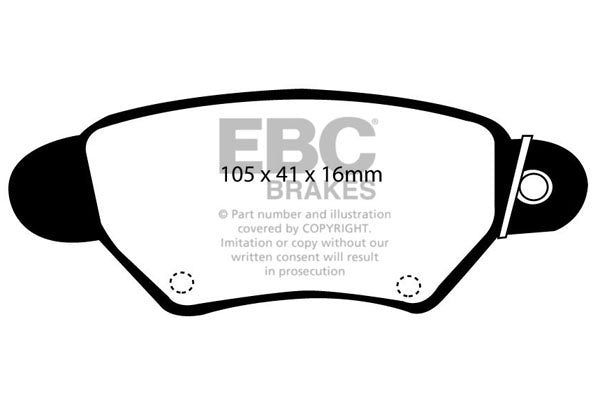 Pastiglie Freno EBC Redstuff DP31186C per Holden Astra, Opel Astra Coupe e altre