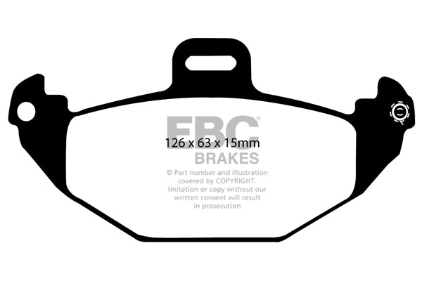 Pastiglie Freno EBC Greenstuff DP21190 per Renault Laguna Saloon e Renault Laguna Estate