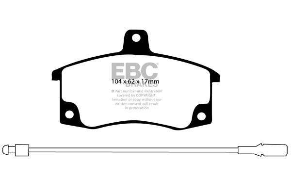 Pastiglie Freno EBC Ultimax DP1192 per Lada Samara, Lada Kalina e altre