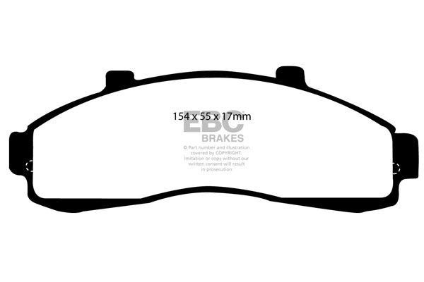 Pastiglie Freno EBC Ultimax DP1199 per Ford Explorer (USA), Ford Ranger e altre