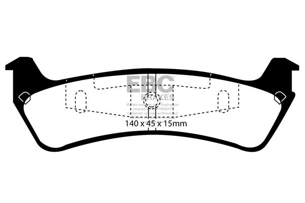 Pastiglie Freno EBC Ultimax DP1201 per Ford Explorer (USA) e Ford Explorer (UK)