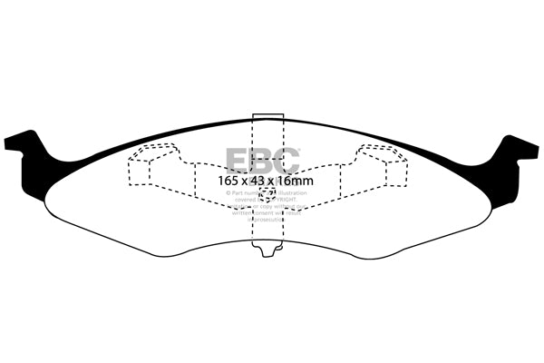 Pastiglie Freno EBC Greenstuff DP21202 per Chrysler Neon