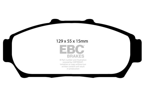 Pastiglie Freno EBC Greenstuff DP21206 per Honda Integra (non UK)