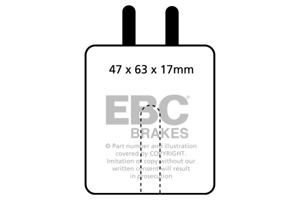 Pastiglie Freno EBC Bluestuff NDX DP5120NDX per Lancia Fulvia, Jaguar Mk2 e altre