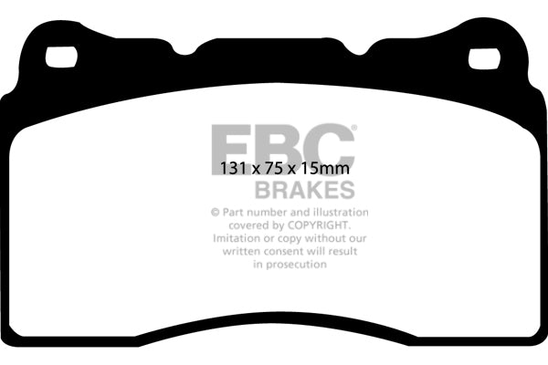 Pastiglie Freno EBC Orangestuff DP91210 per Subaru Impreza, Ford Mustang (5th Generation) e altre