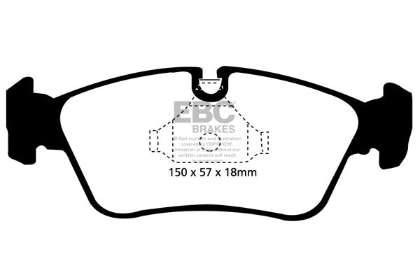 Pastiglie Freno EBC Bluestuff NDX DP51211NDX per BMW Serie 3 (E46), BMW Z4 e altre