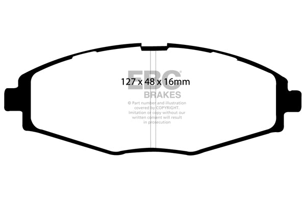 Pastiglie Freno EBC Ultimax DP1212 per Chevrolet Matiz, Daewoo Lanos e altre
