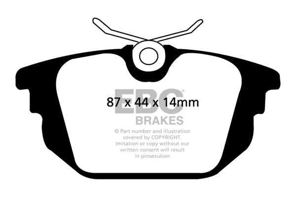 Pastiglie Freno EBC Ultimax DP1214 per Alfa Romeo 155, Alfa Romeo 145 e altre
