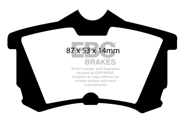 Pastiglie Freno EBC Ultimax DP1216 per Honda Accord, Honda Accord Type-V e altre