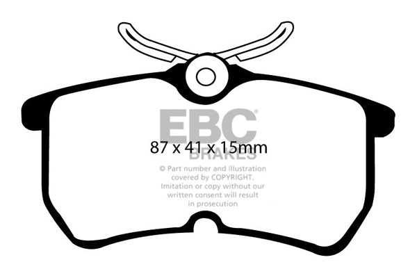 Pastiglie Freno EBC Redstuff DP31218C per Ford Focus (Mk1)