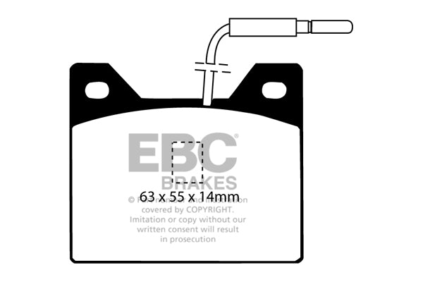 Pastiglie Freno EBC Ultimax DP122 per Peugeot 504