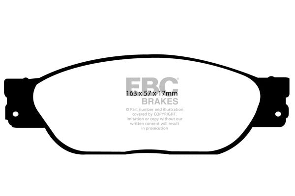 Pastiglie Freno EBC Greenstuff DP21220 per Jaguar S-Type, Lincoln LS e altre