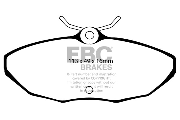 Pastiglie Freno EBC Redstuff DP31221/2C per Jaguar S-Type, Jaguar XJ6 e altre