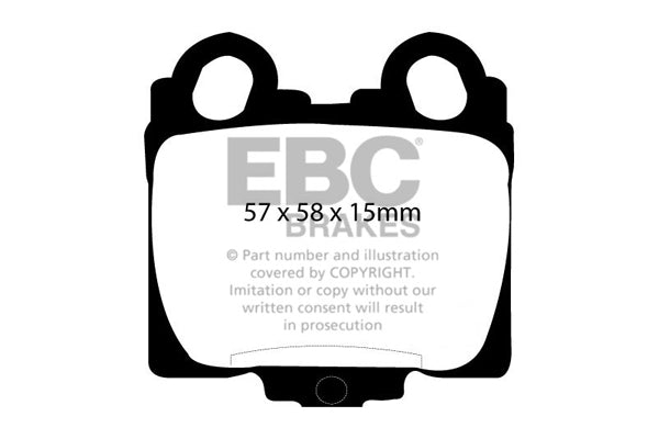 Pastiglie Freno EBC Redstuff DP31224C per Toyota Aristo, Toyota Altezza e altre