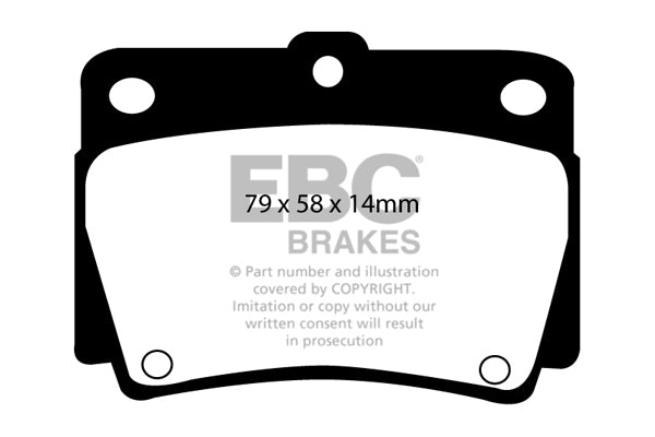 Pastiglie Freno EBC Greenstuff DP61228 per Mitsubishi Challenger e Mitsubishi Shogun Sport