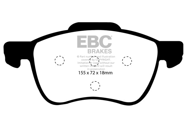 Pastiglie Freno EBC Redstuff DP31229C per Volvo V70 (Mk2), Volvo S80 (Mk1) e altre