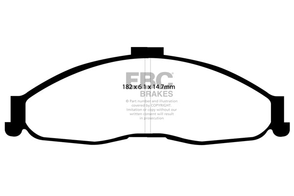 Pastiglie Freno EBC Yellowstuff DP41239R per Chevrolet Camaro (4th Gen) e Pontiac Firebird