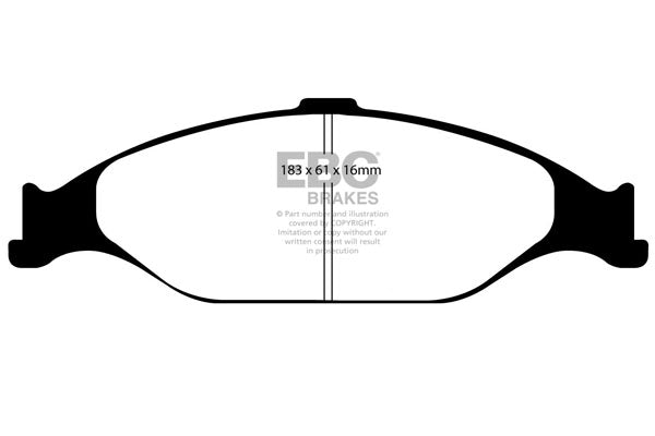 Pastiglie Freno EBC Greenstuff DP21242 per Ford Mustang (4th Generation)