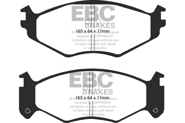 Pastiglie Freno EBC Greenstuff DP61250 per Chrysler Voyager