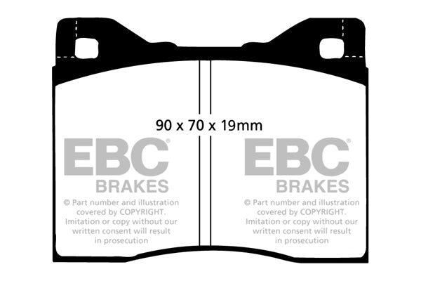 Pastiglie Freno EBC Ultimax DP125/2 per BMW Serie 5 (E12) e BMW Serie 7 (E23)