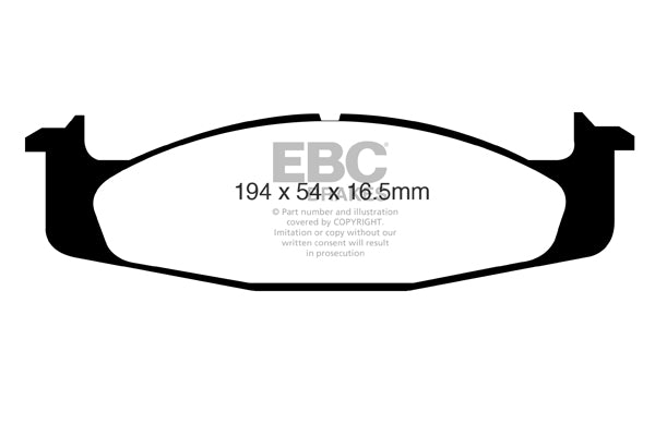 Pastiglie Freno EBC Greenstuff DP61260 per Ford F-150