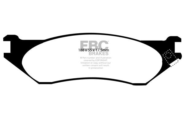 Pastiglie Freno EBC Yellowstuff DP41267R per Ford Expedition, Ford F-150 e altre