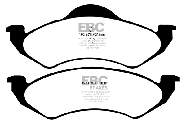 Pastiglie Freno EBC Ultimax DP1275 per Dodge Durango