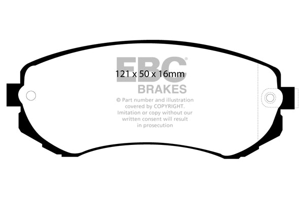 Pastiglie Freno EBC Yellowstuff DP41279R per Nissan Patrol, Nissan 180SX e altre