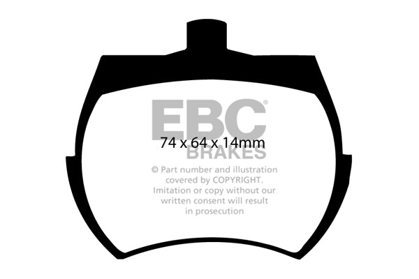 Pastiglie Freno EBC Bluestuff NDX DP5127NDX per Austin Healey Sprite, MG Midget e altre