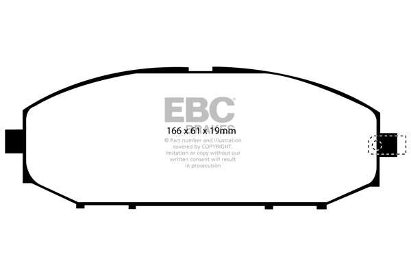 Pastiglie Freno EBC Ultimax DP1280 per Nissan Patrol
