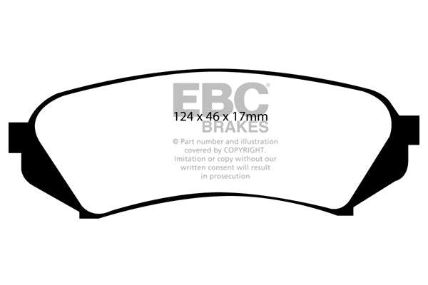 Pastiglie Freno EBC Greenstuff DP61282 per Toyota Landcruiser