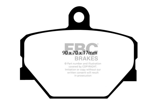 Pastiglie Freno EBC Ultimax DP1287 per Smart Fortwo, Smart City-Coupe e altre