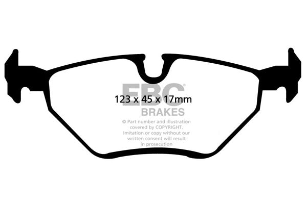 Pastiglie Freno EBC Yellowstuff DP41289R per BMW Serie 3 (E46), BMW Z4 e altre