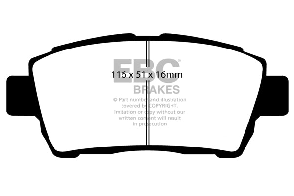 Pastiglie Freno EBC Bluestuff NDX DP51295NDX per Toyota Yaris, Toyota Will e altre