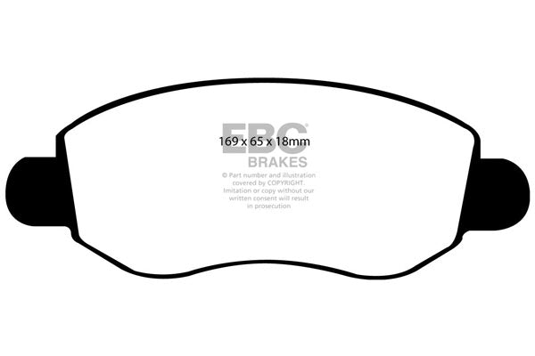Pastiglie Freno EBC Ultimax DP1297 per Ford Transit (3rd Gen) e Ford Tourneo