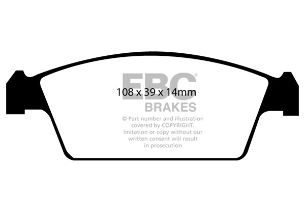 Pastiglie Freno EBC Ultimax DP1301 per Mazda AZ-1 e Suzuki Cara