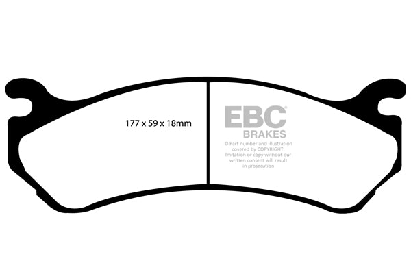 Pastiglie Freno EBC Yellowstuff DP41304R per Cadillac Escalade, Chevrolet Avalanche e altre
