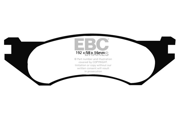 Pastiglie Freno EBC Greenstuff DP61306 per Dodge Ram Pick-Up (1500) (2WD)