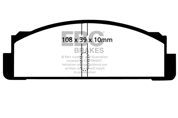 Pastiglie Freno EBC Yellowstuff DP4130R per Seat 124, Fiat 124 Spider e altre