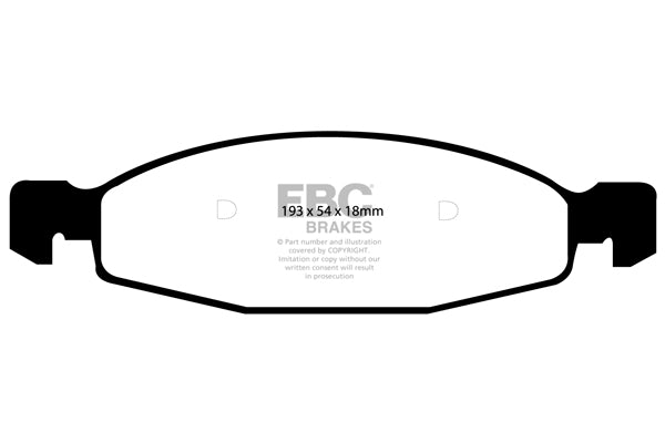 Pastiglie Freno EBC Greenstuff DP61312 per Jeep Grand Cherokee
