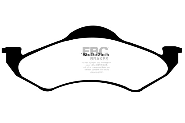 Pastiglie Freno EBC Greenstuff DP61318 per Dodge Durango